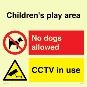 Children's play area. No dogs allowed, CCTV in use